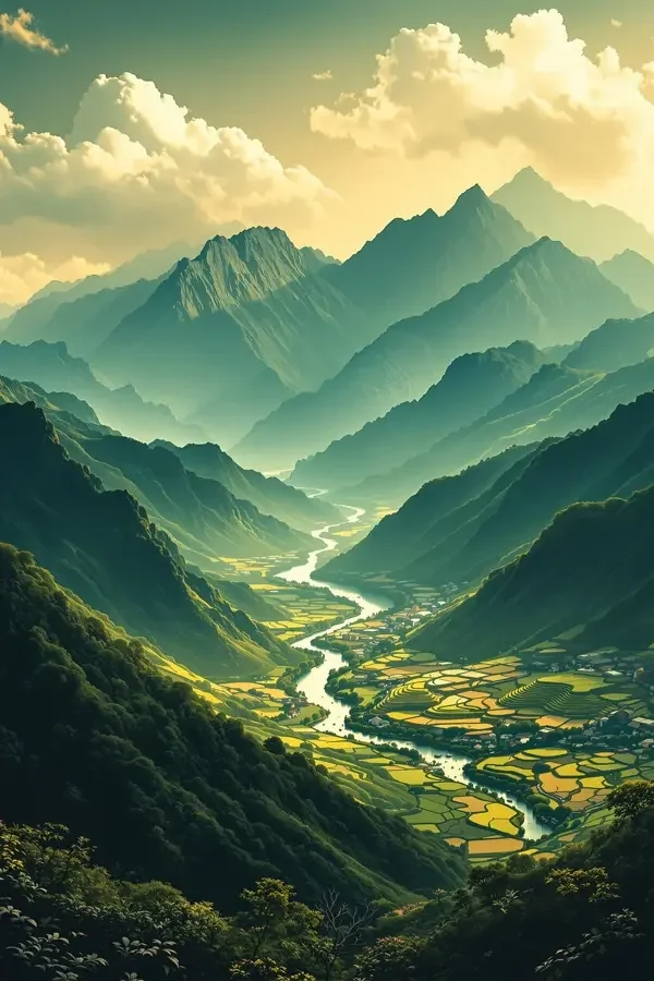 山河万里海报